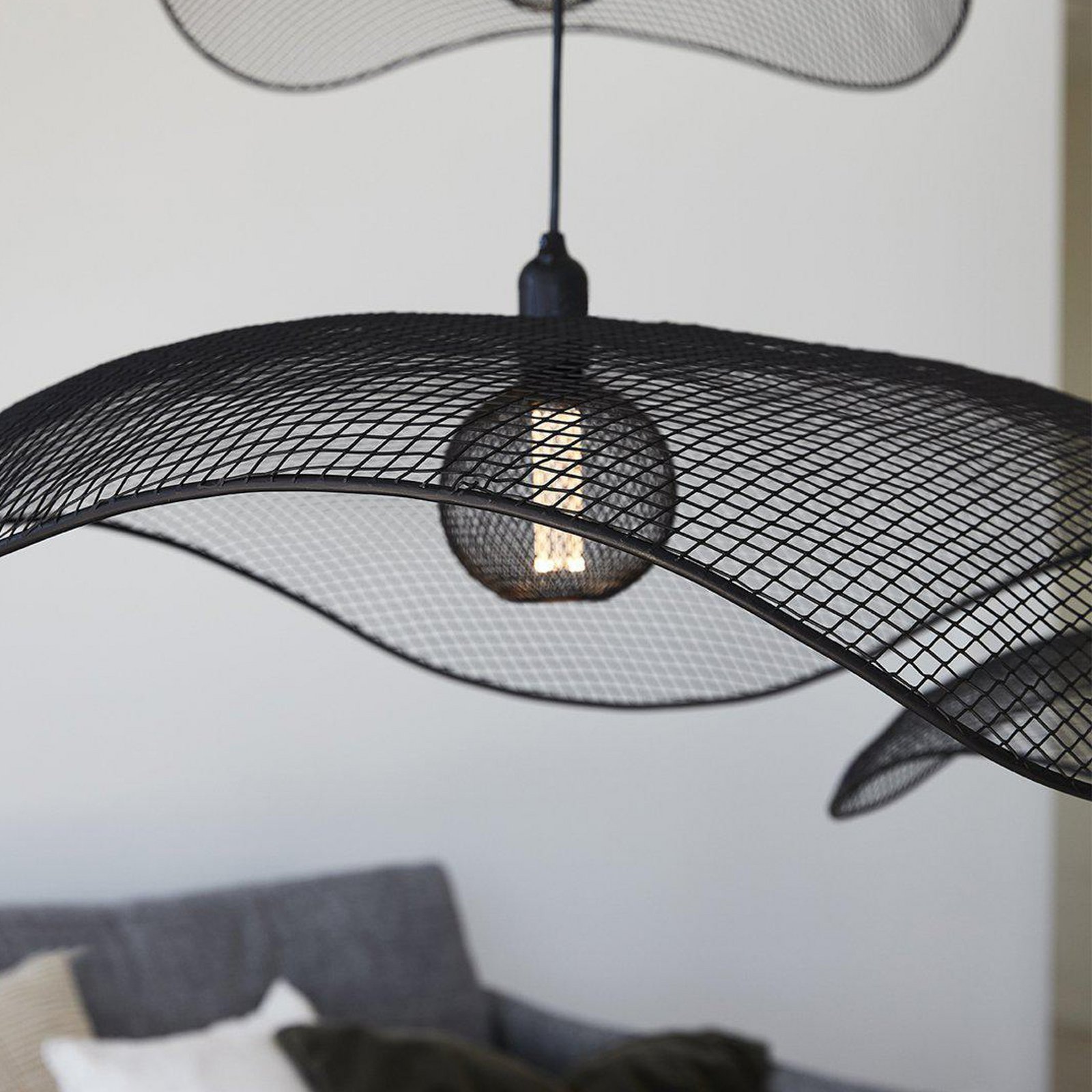 PR Home Vivi pendant light, Ø 79 cm, black, metal