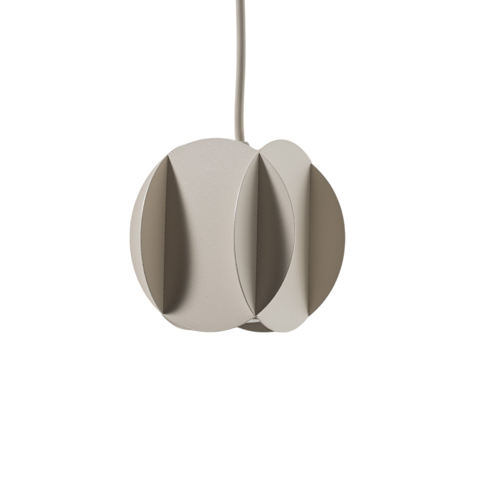 Závěsné svítidlo GAMBIT, krémově bílá, Ø 10 cm, kov, GU10 LED