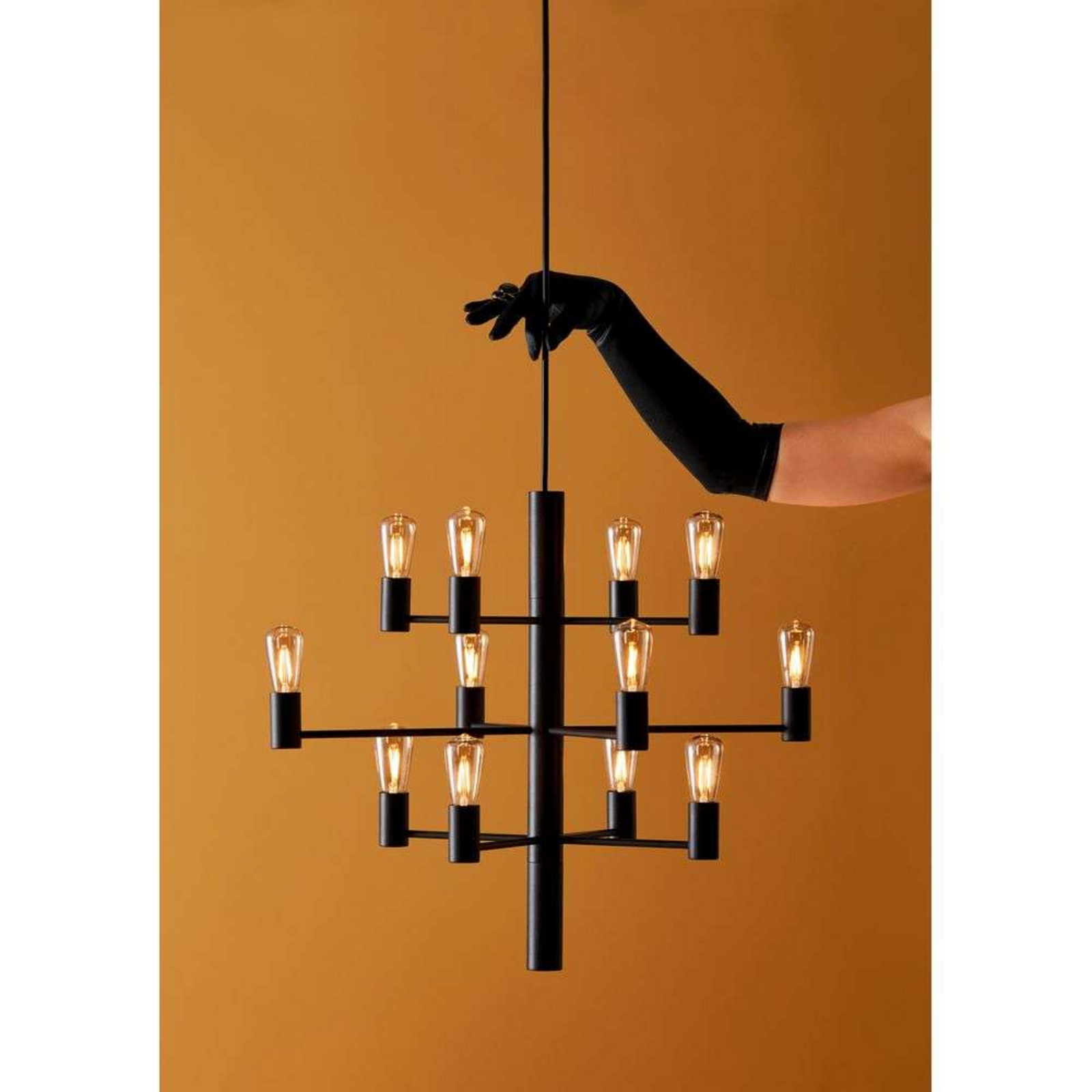 Manola 12 Candelabru Black Dimmable LED - Herstal