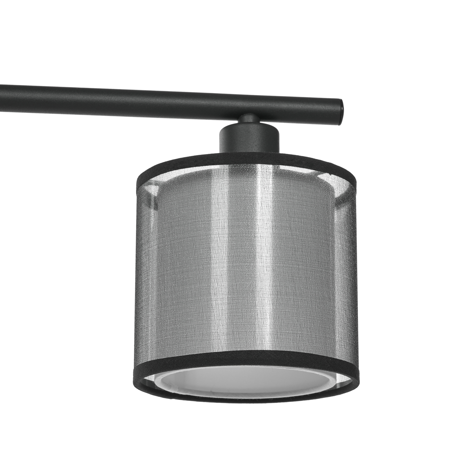 Lindby Chizoma hængelampe, 4 lyskilder, stofskærme