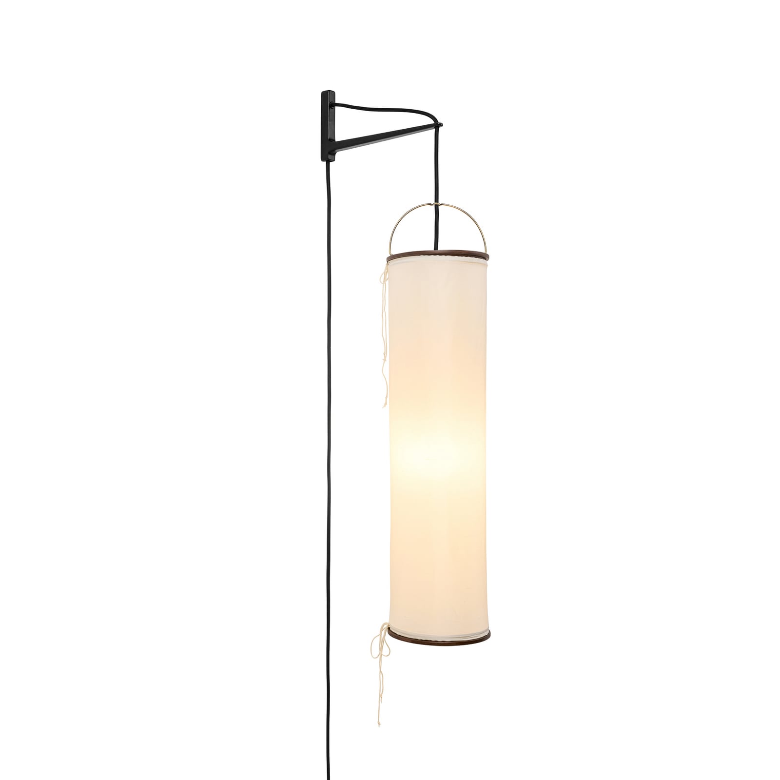 Gubi Silk Lantern fali világítás, fehér/fekete, dugaszos, E27 Gubi Silk Lantern fali világítás, fehér/fekete, dugaszos, E27