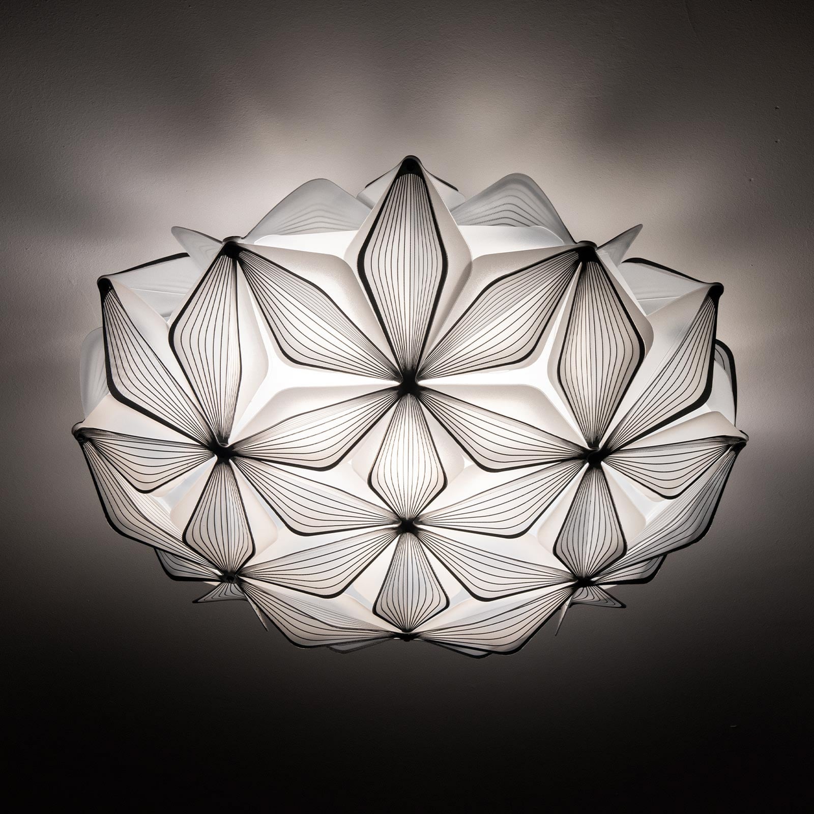 C'EST LA VIE Deckenlampe, schwarz, Ø 47 cm, 2-flg. - Slamp C'EST LA VIE Deckenlampe, schwarz, Ø 47 cm, 2-flg. - Slamp