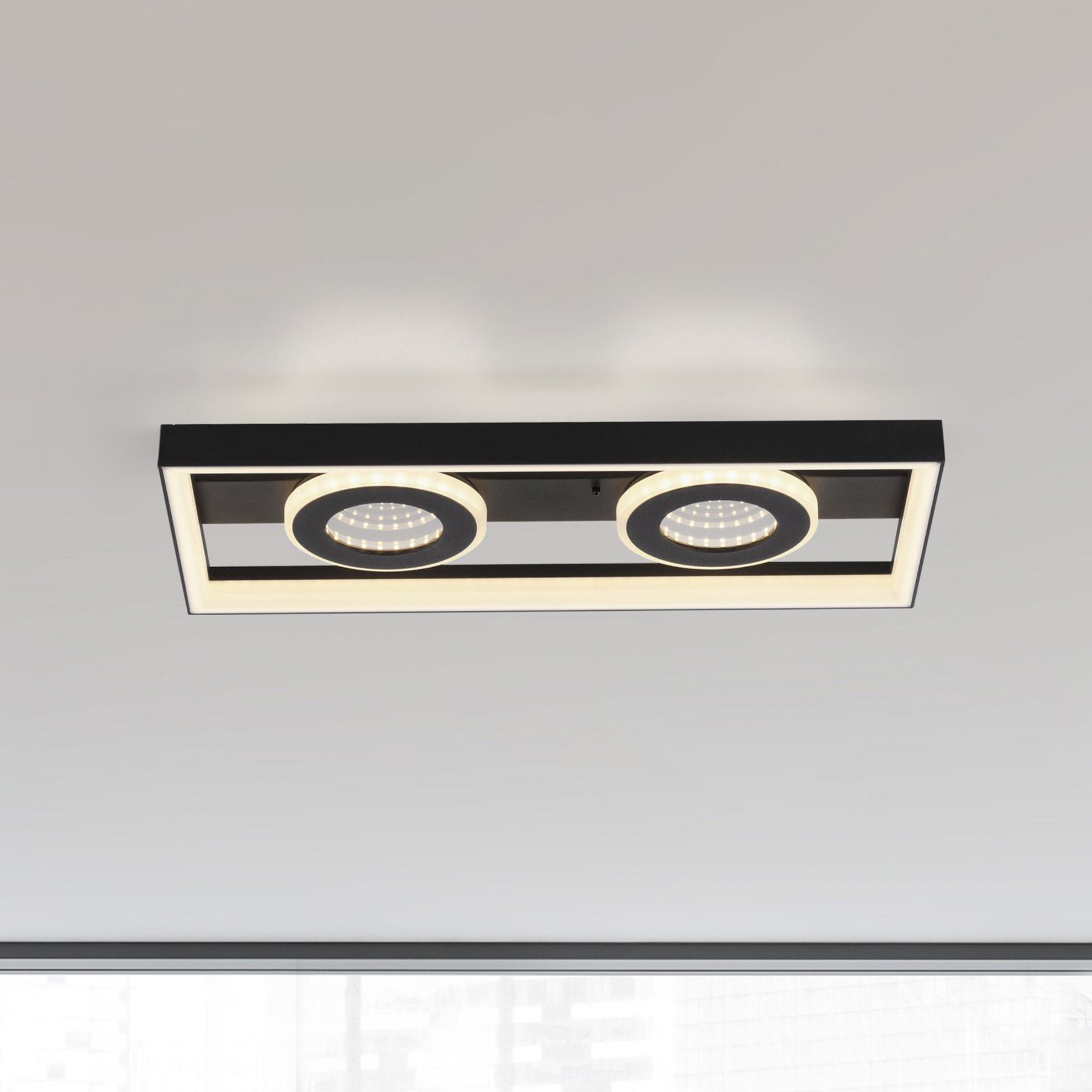 Paul Neuhaus Plafoniera LED Traforo, 45 cm, CCT, dimmerabile