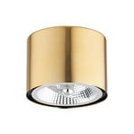 Ceiling spotlight Chloe fixed, brass-coloured steel