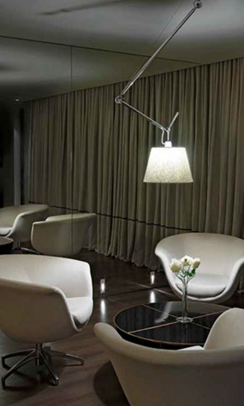 Tolomeo Decentrata Pendelleuchte Ø240 Pergament - Artemide