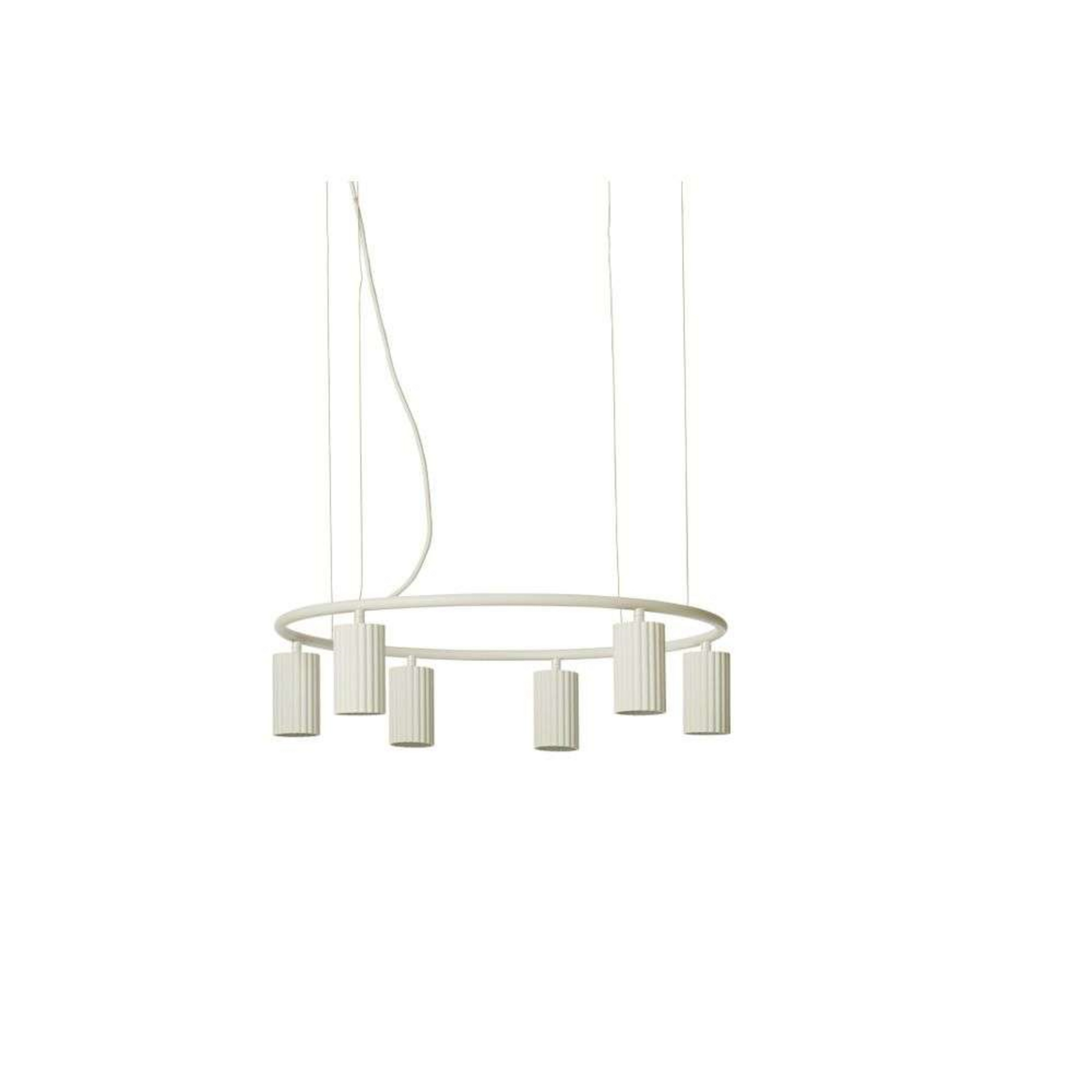 Donna Circle 60 Pendant Light, Linen - Pholc