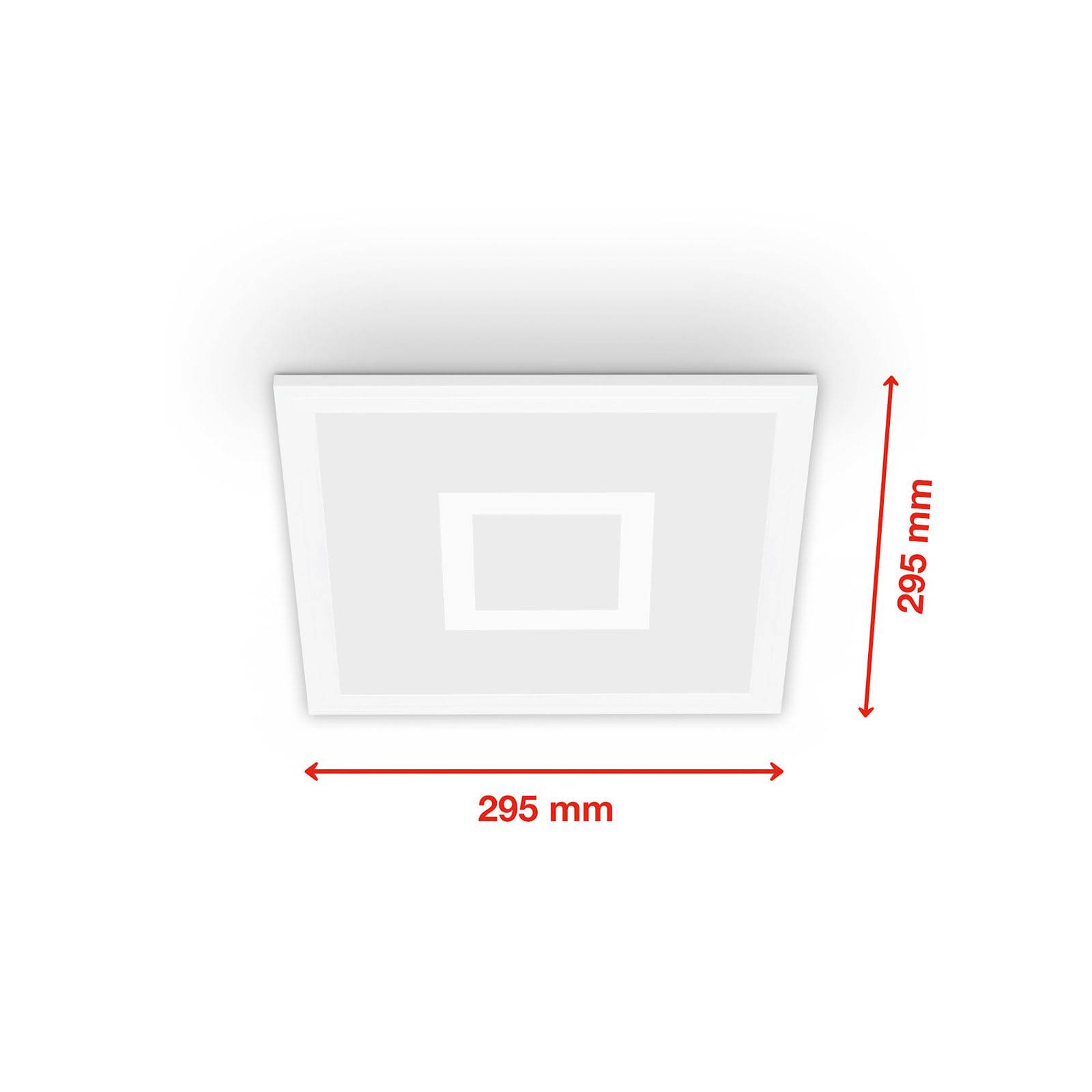 Image of Telefunken Pannello LED Centerlight bianco telecomando RGB 30x30cm