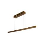 Layla LED hanging light, linear, gold, height-adjustable, CCT
