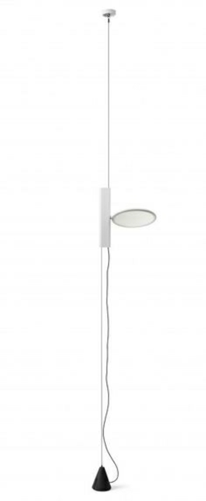 FLOS OK - suspension LED verticale en blanc