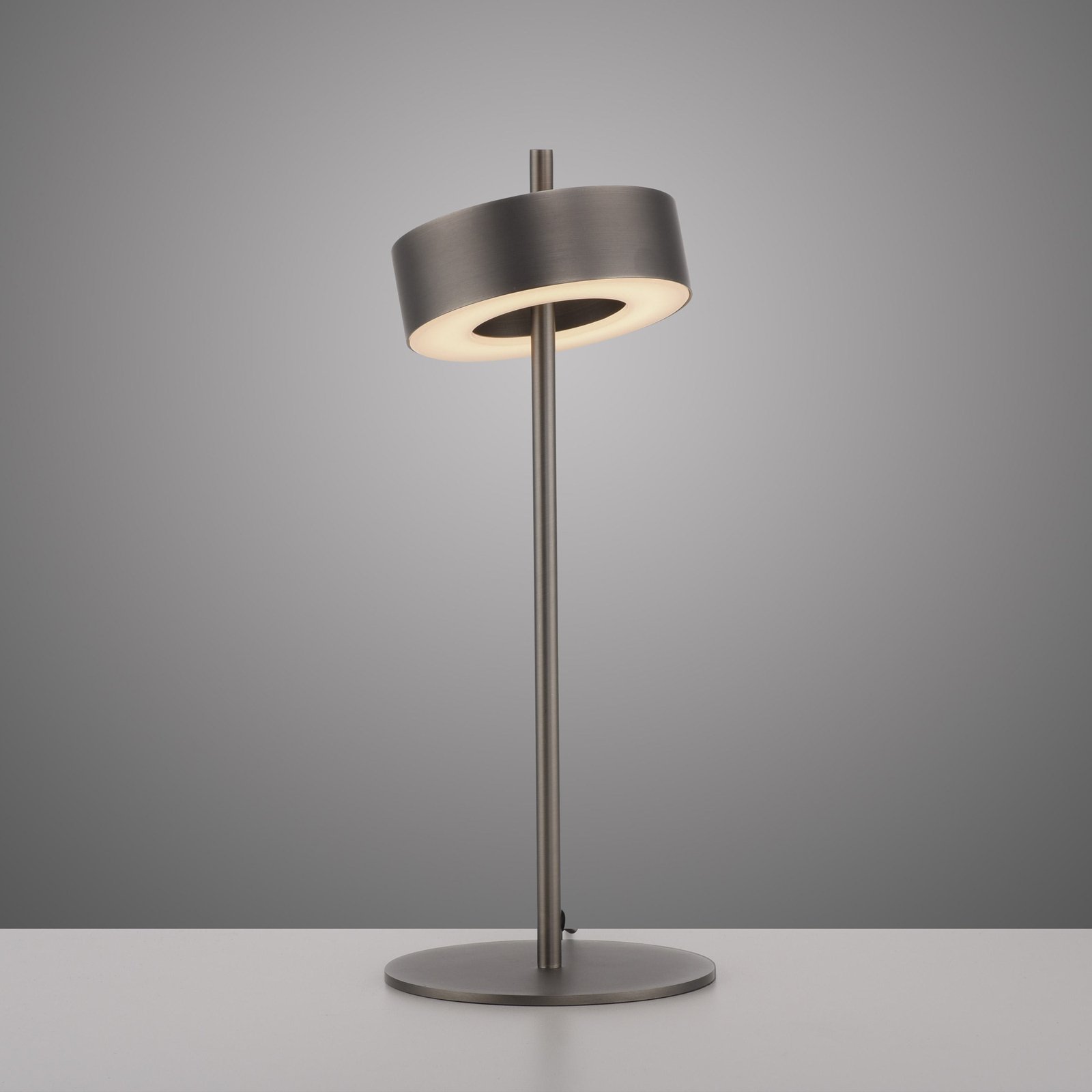 Paul Neuhaus Smart LED lampa stołowa Q-Rotate ciemny brąz 40 cm