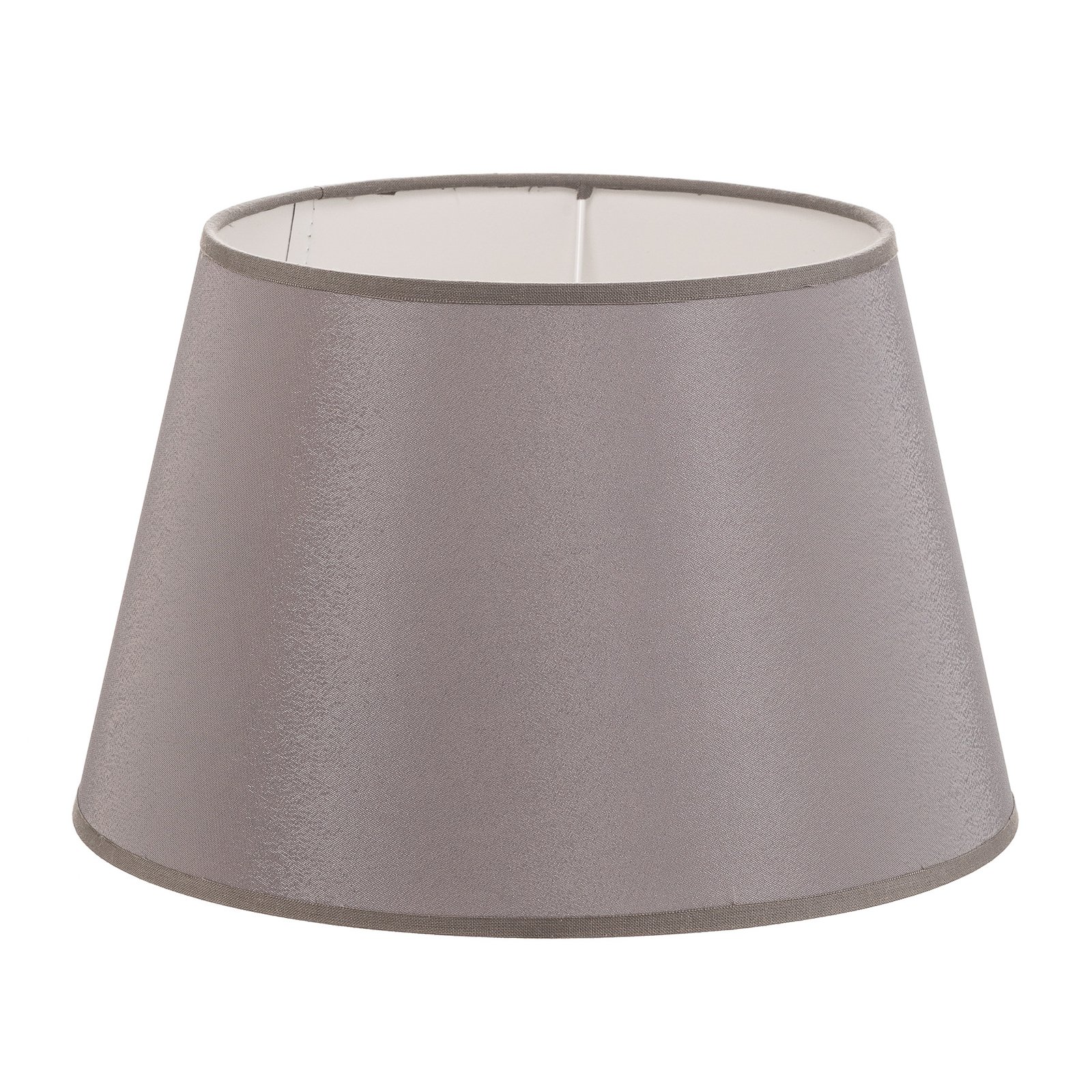 Cone lampshade height 18 cm, grey/white chintz