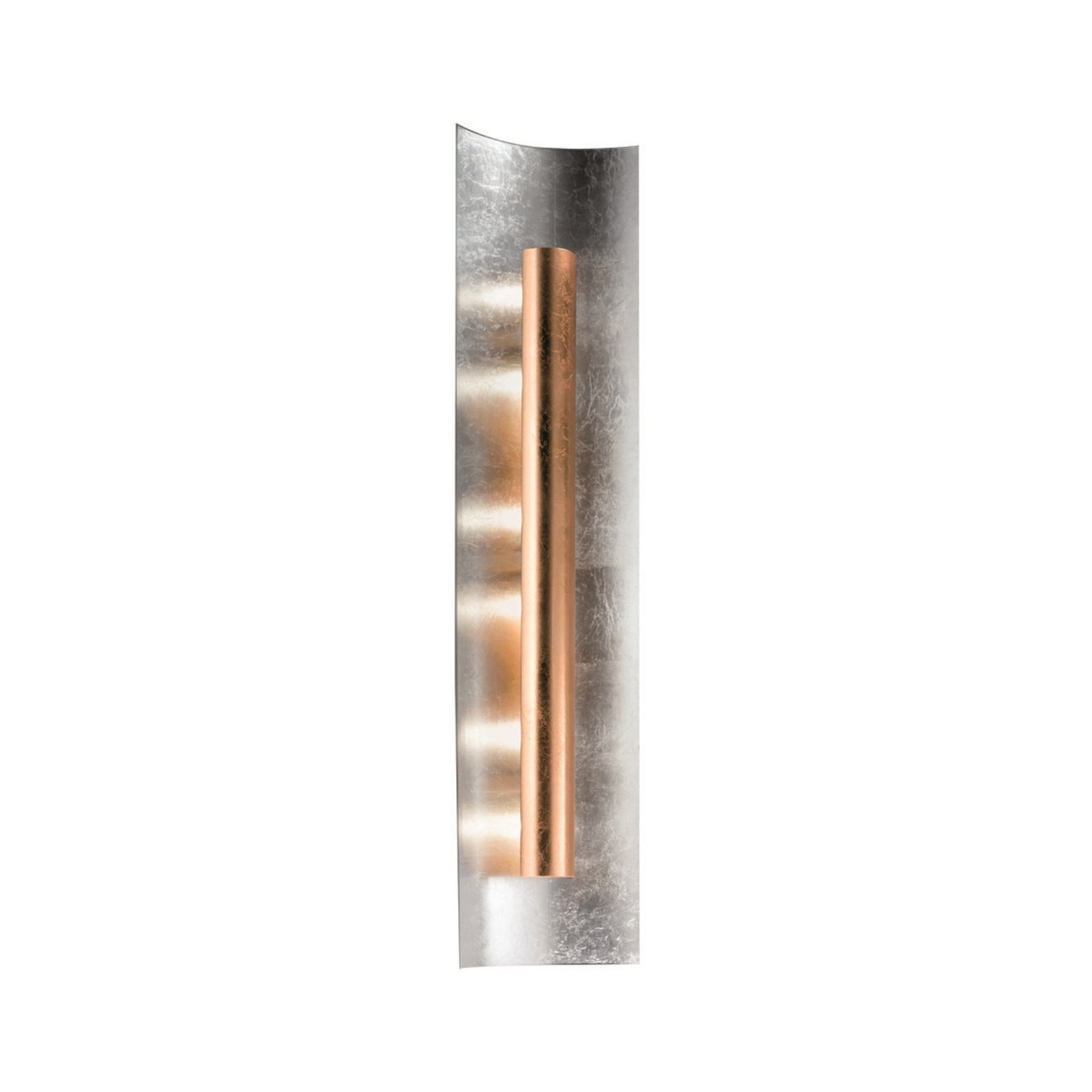 Aura Silber wall light copper shade, height 30cm