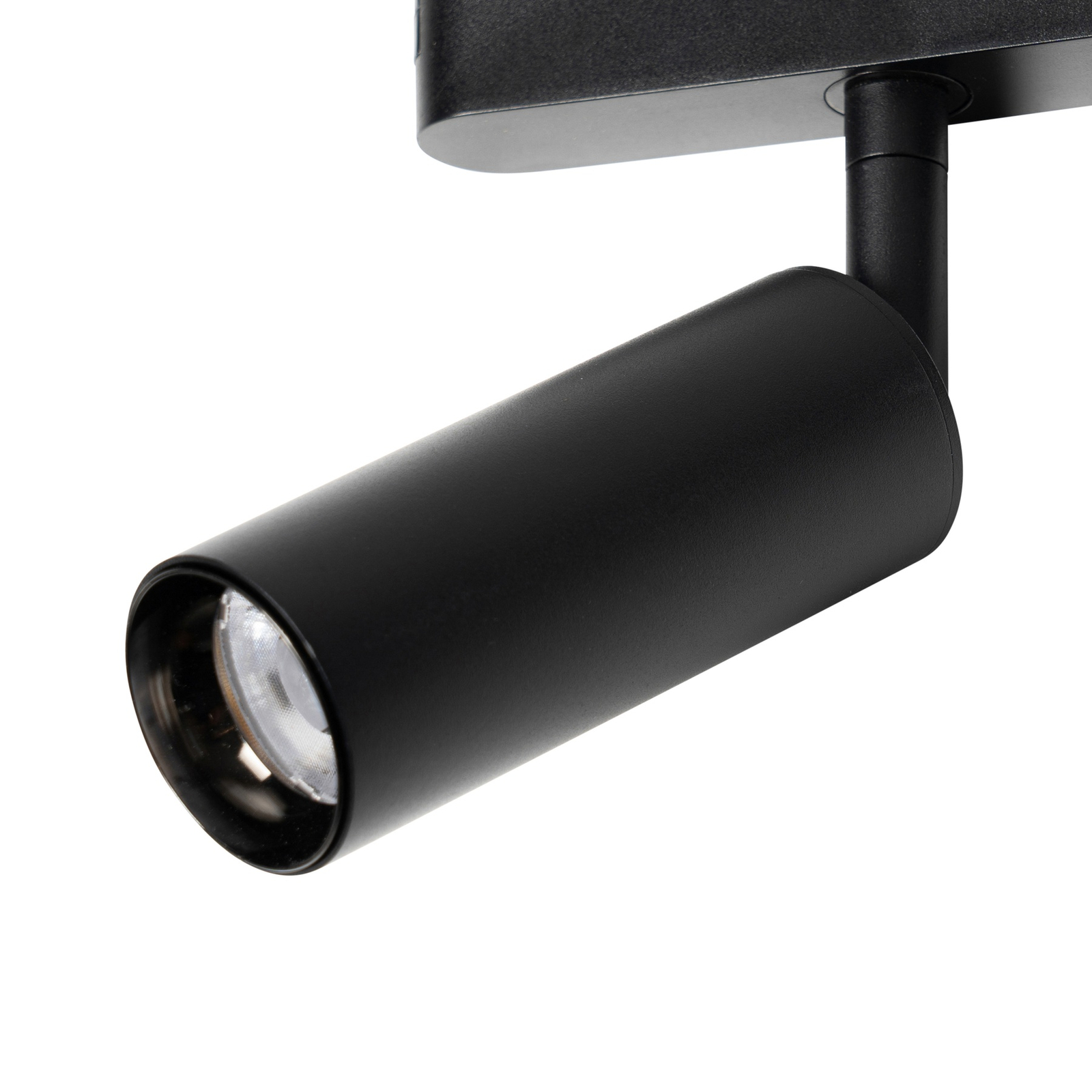 Lindby LED-Spot 48 V Lumaro, schwarz, Ø 4 cm, Aluminium