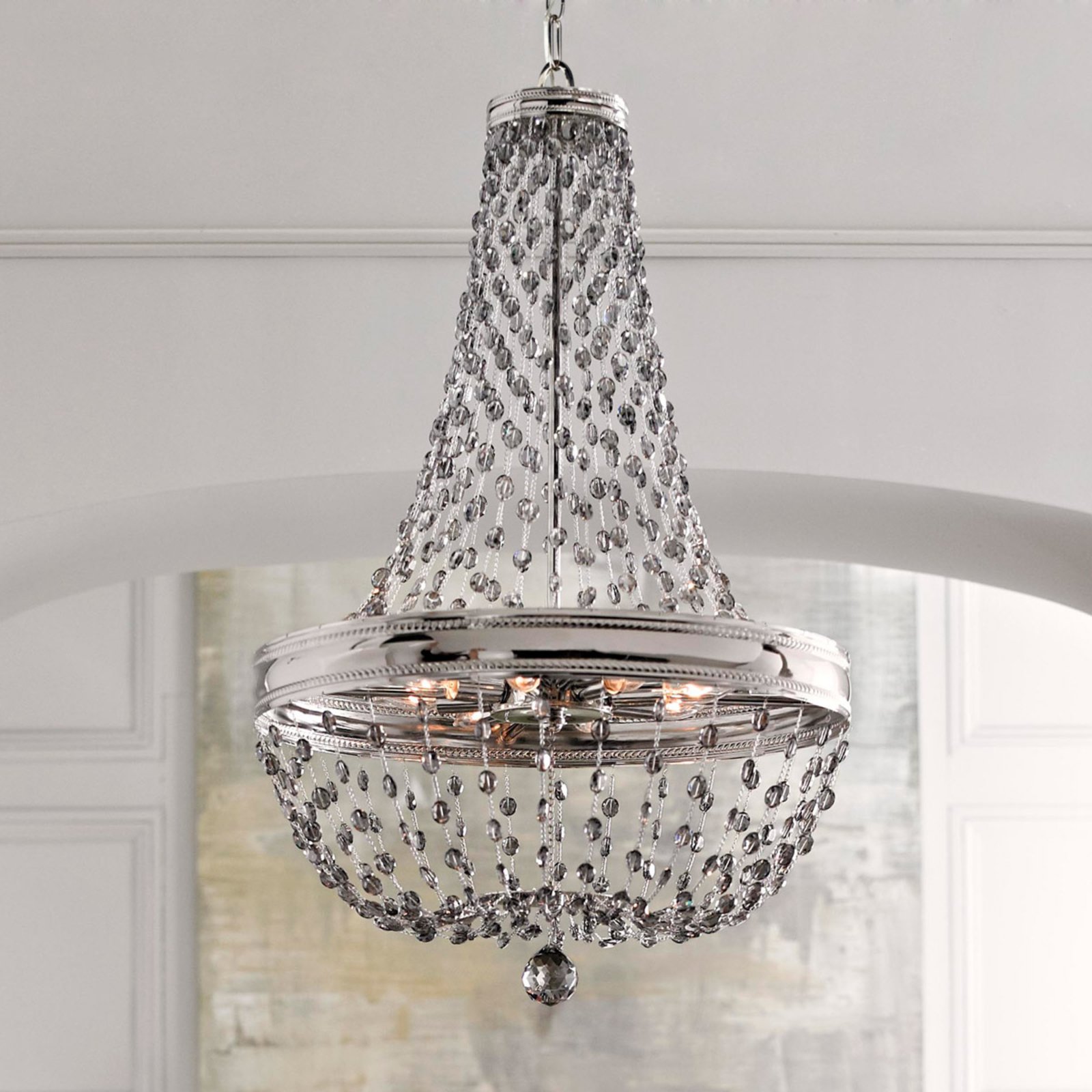 Lustre Malia en verre cristal