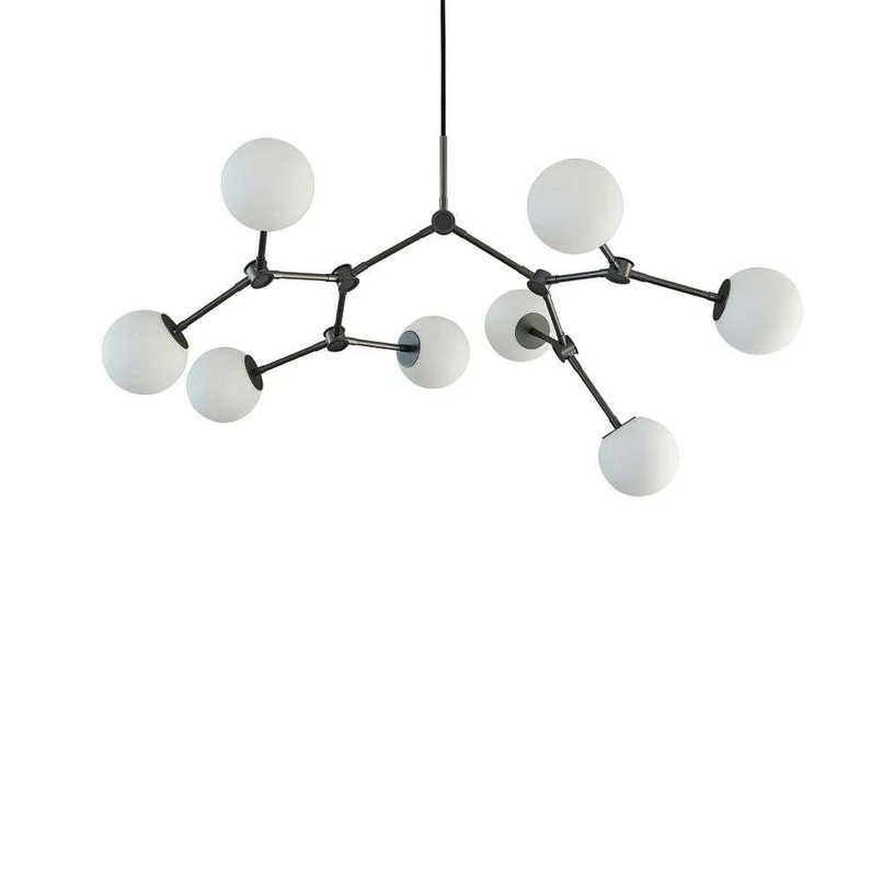 101 COPENHAGEN - Drop Bulp Mini Grey Chandelier