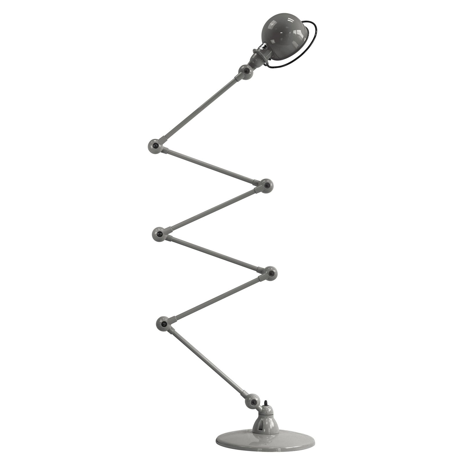 JIELDÉ Jieldé Loft D9406 floor lamp 6 x 40 cm, grey, for Living / Dining Room, aluminium, steel, E27, 60 W, energy efficiency: A++, H: 240 cm