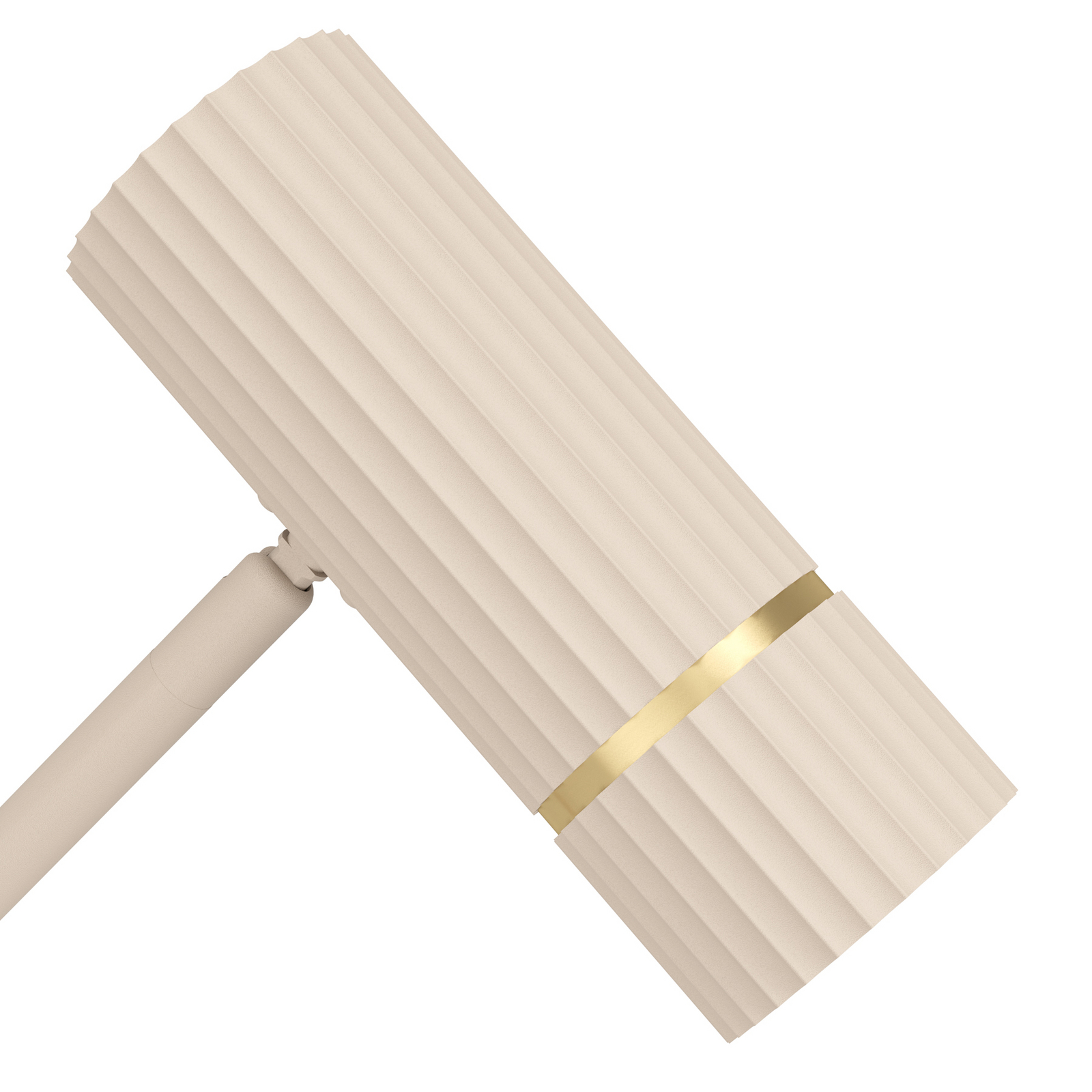 Caminia LED stolna lampa, visina 48,5 cm, boja pijeska, čelik