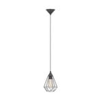 Hanglamp Tarbes, 1-lamp, 17,5cm, zwart