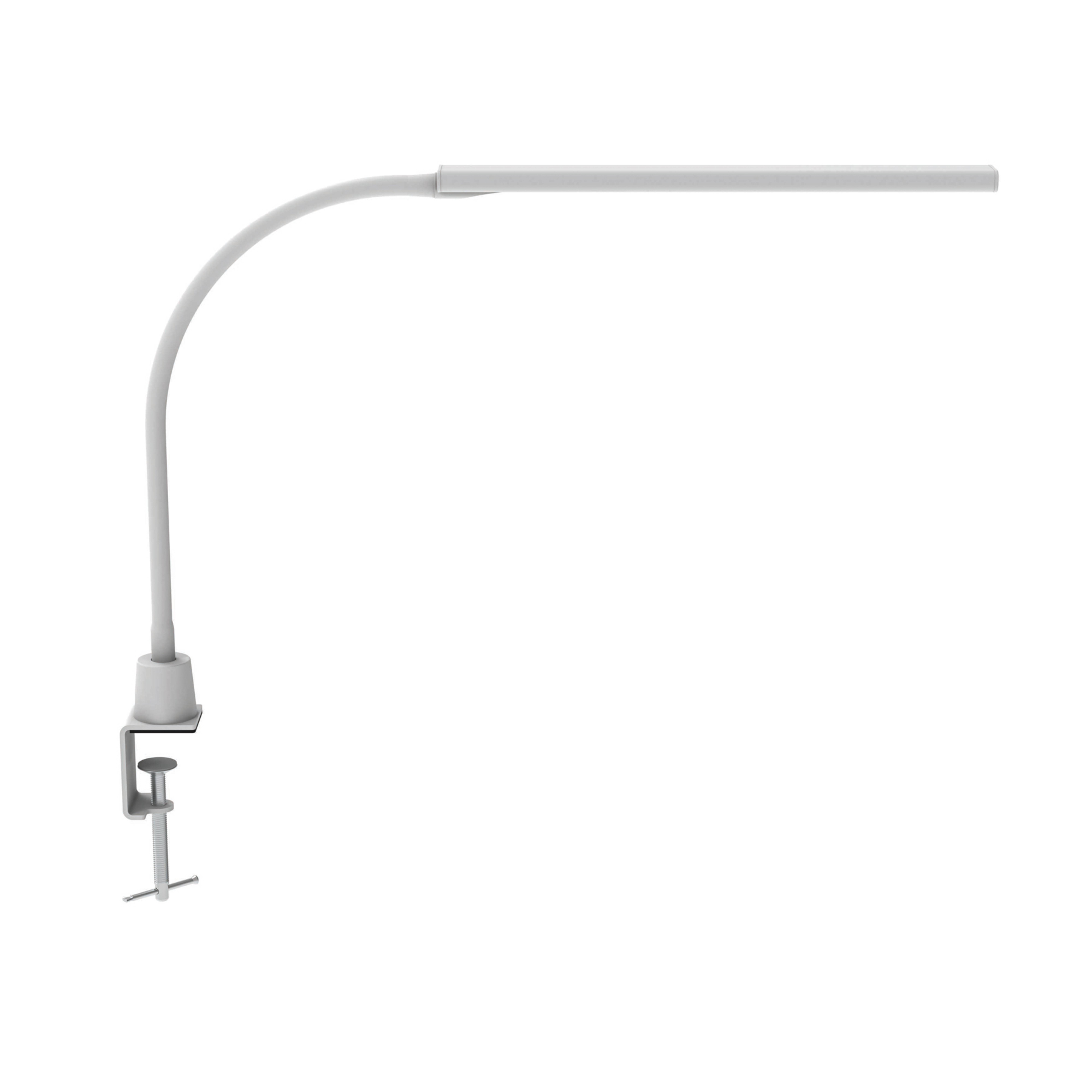 Lámpara de pinza LED MAULpirro, blanca, atenuable