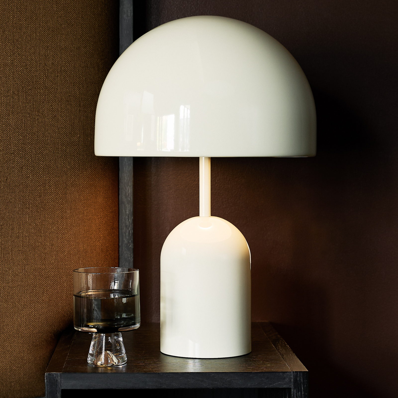 Tom Dixon lampada LED da tavolo Bell, bianco, altezza 43 cm, dimmerabile