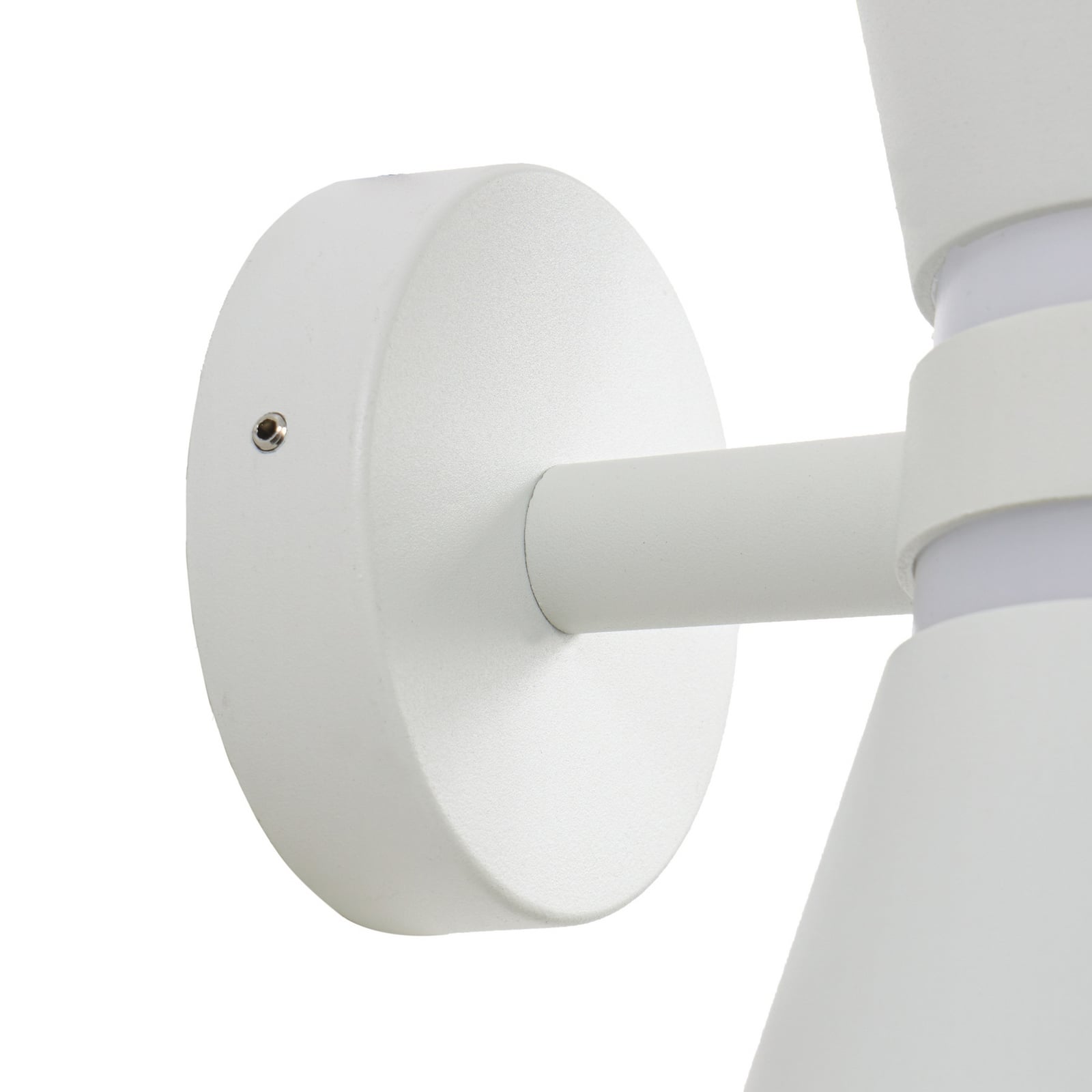 Meravi LED-Außenwandleuchte, zweiflammig, IP44, weiß, Aluminium - Lucande