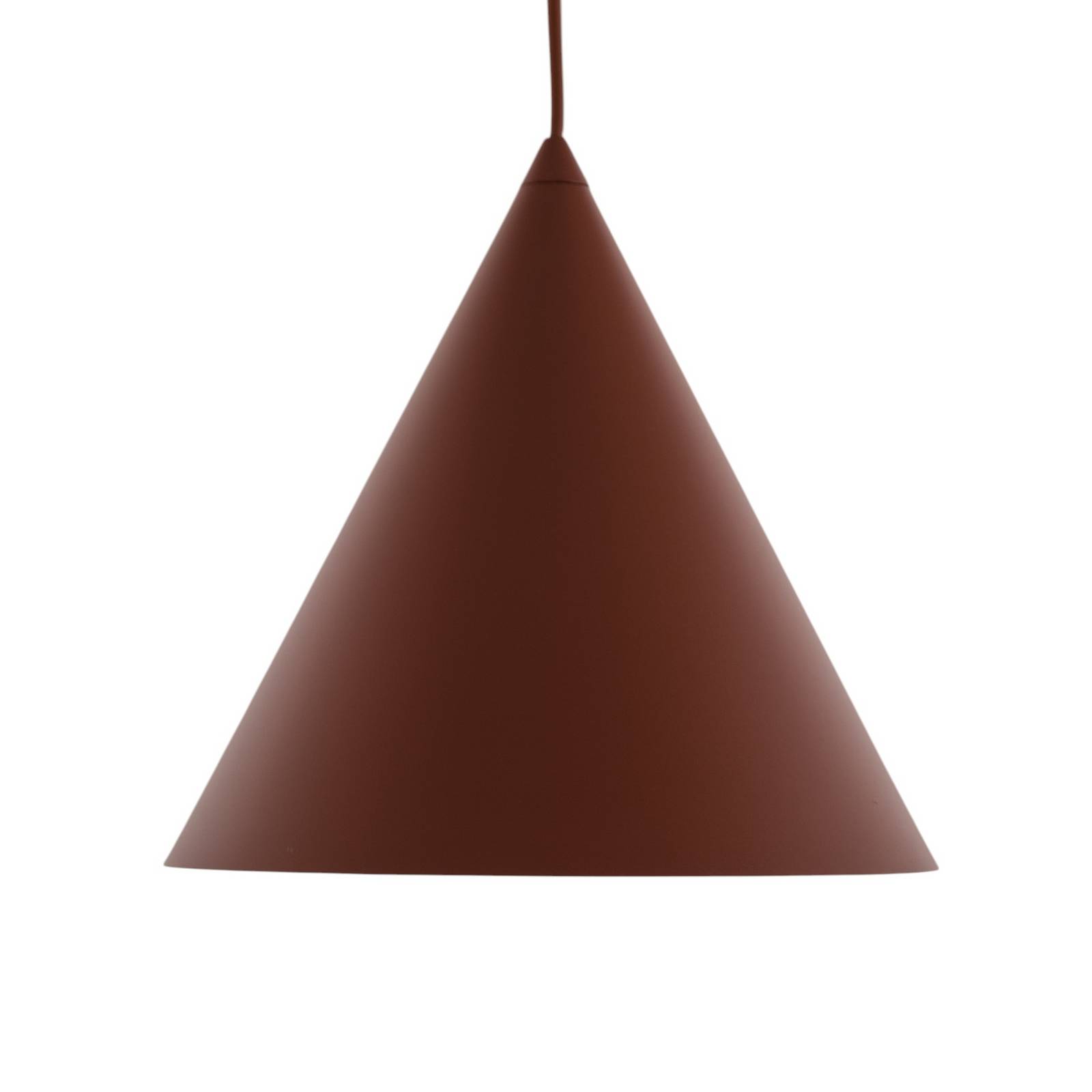 Lampa wisząca Cono, 1-punktowa, Ø 25 cm, ceglastoczerwona