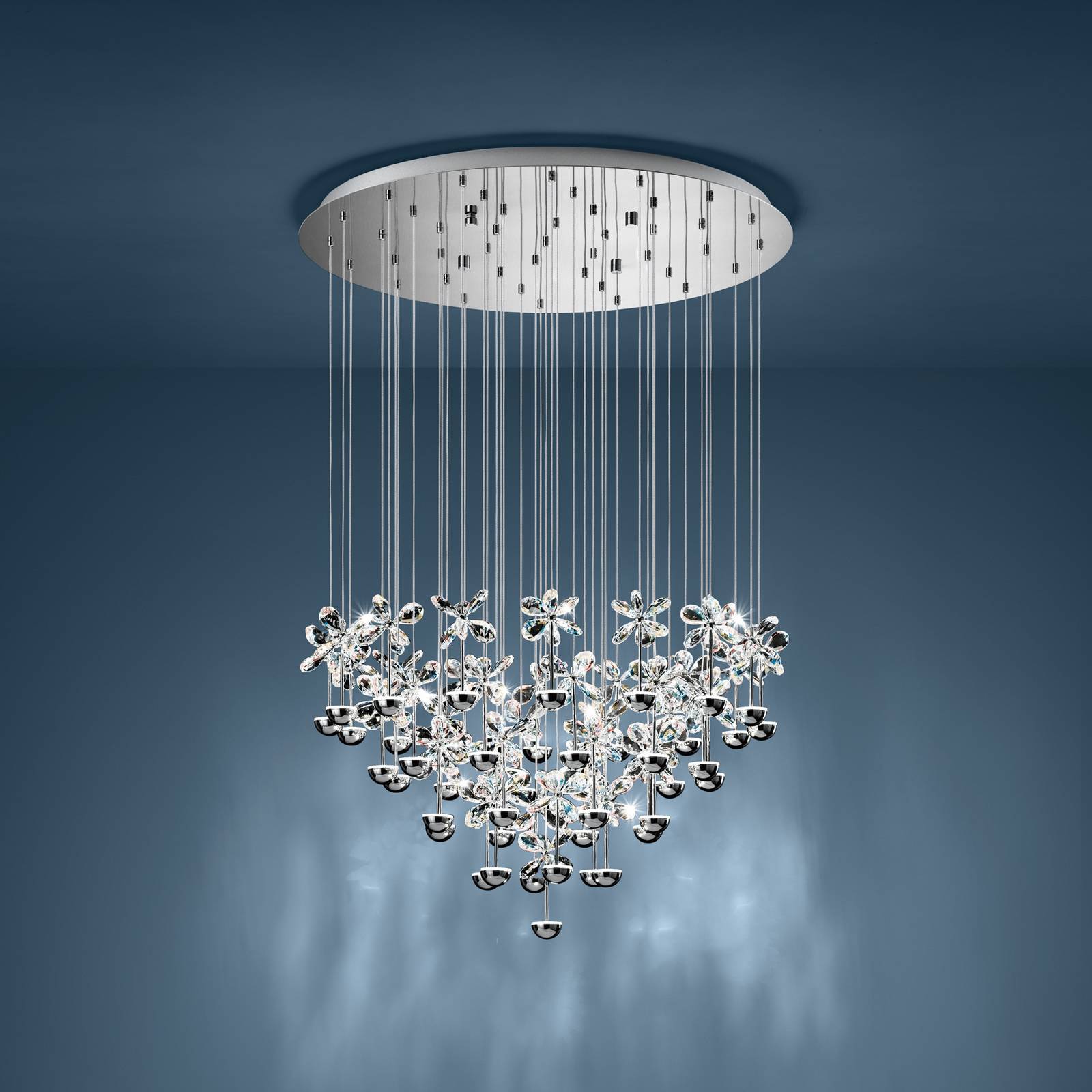 EGLO Stars Of Light Żyrandol LED Pianopoli chrom Ø 78 cm