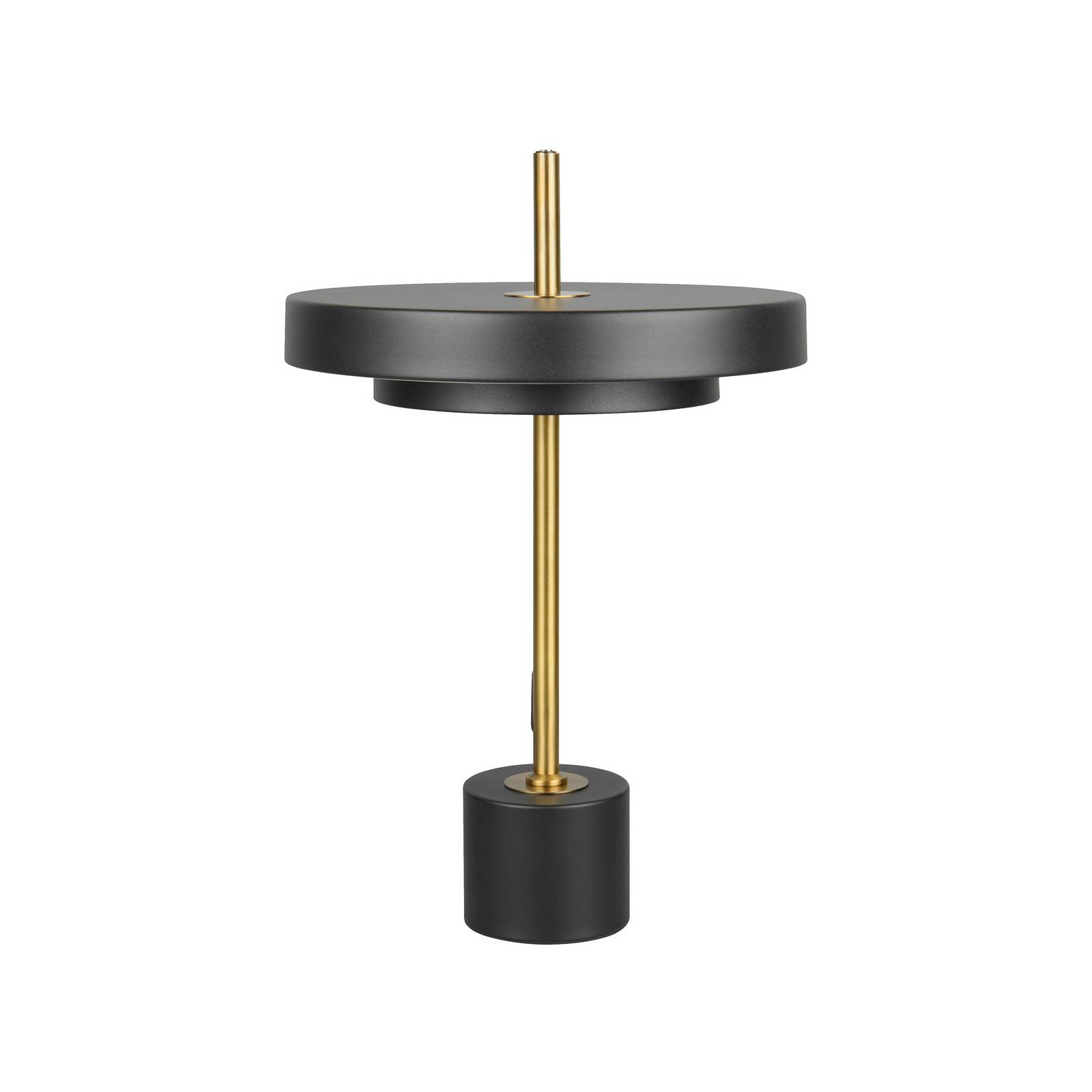 LED-Tischlampe Keaton, schwarz/goldfarben, Höhe 45 cm, CCT
