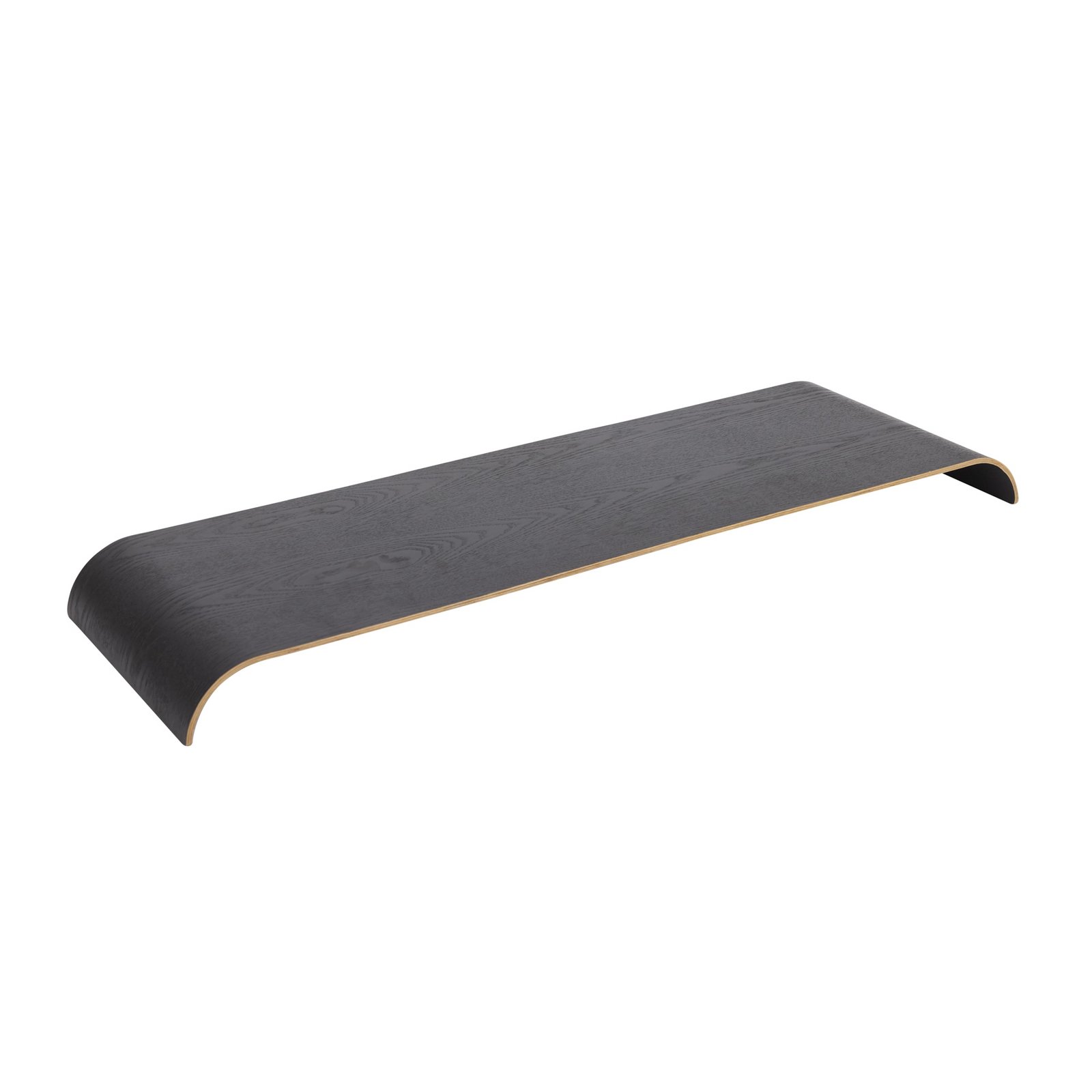 Curva Wood Tray for Shelf L81xW25,3xH5,4 Black - AYTM