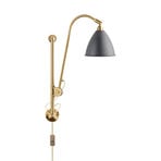 Bestlite BL5 Nástěnné Svítidlo ø16 Brass/Grey - GUBI