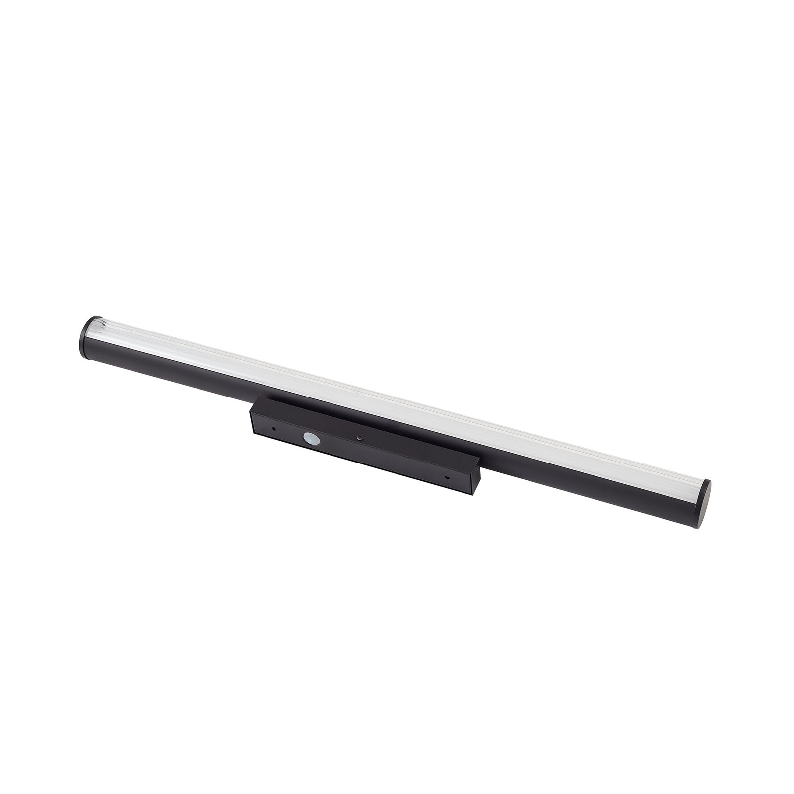 Lindby LED wandlamp Kirka, zwart, metaal, IP44, 90cm, CCT