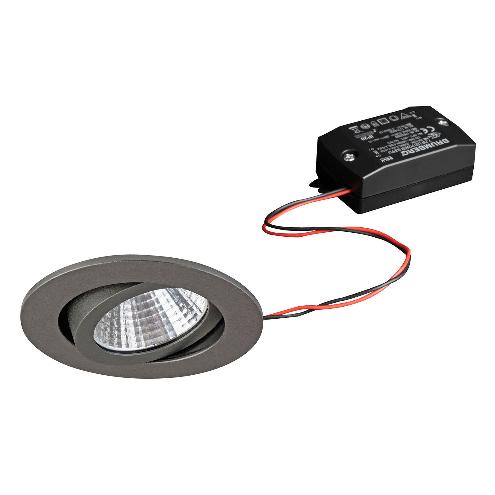 BRUMBERG LED-Einbaustrahler 38° rund nicht dimmbar