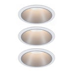 Cole LED spot, silver-white, set of 3 - Paulmann