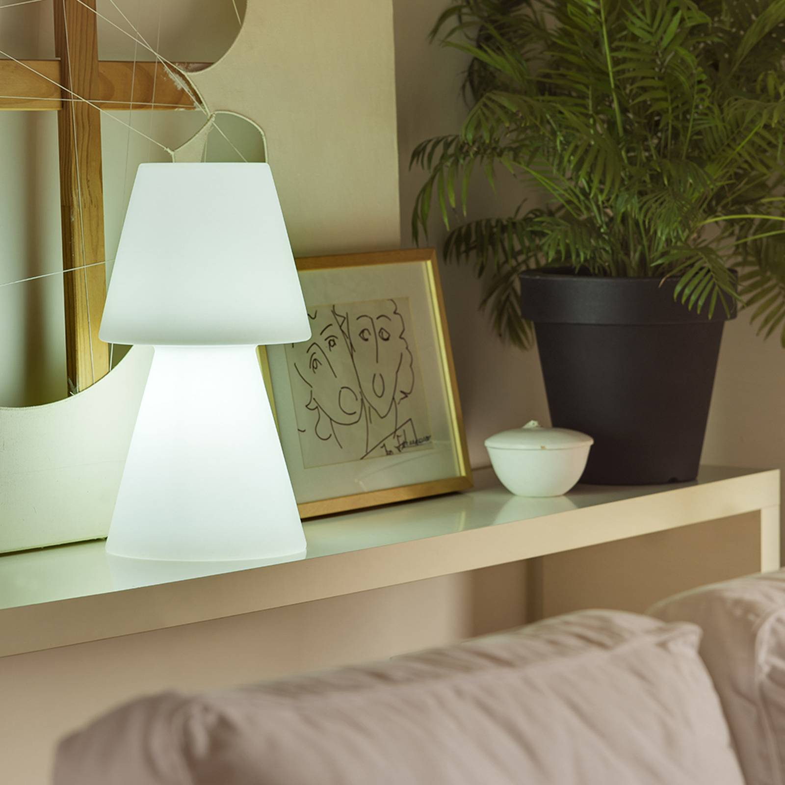 E-shop Newgarden Lola stolová LED lampa kábel výška 45 cm