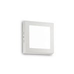 Ideal Lux Aplique de pared LED Universal, blanco, aluminio, 17x17 cm