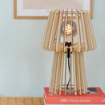 Table lamp Groa, light wood