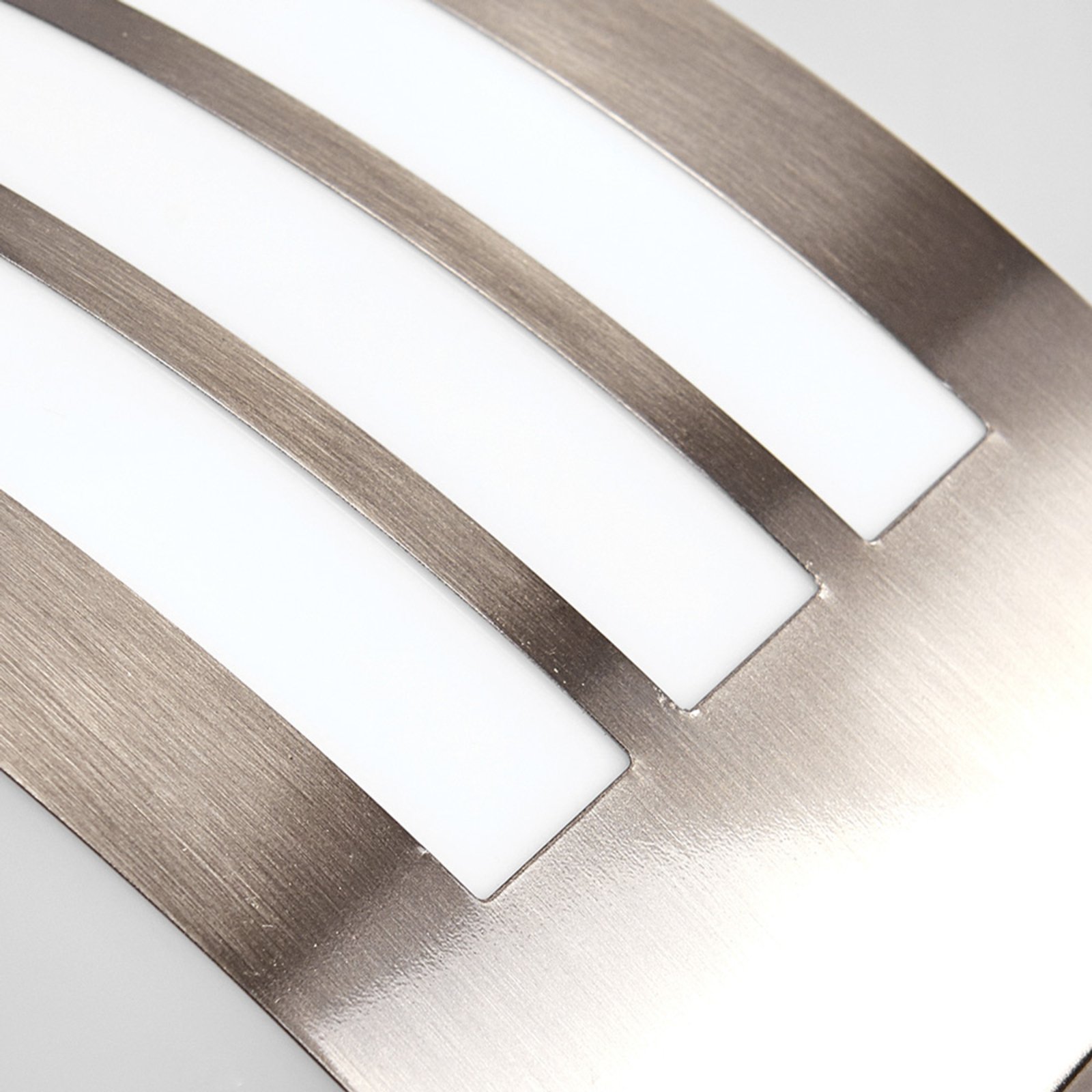 Raja Striped Outdoor Wall Lamp Stainless Steel - Lindby