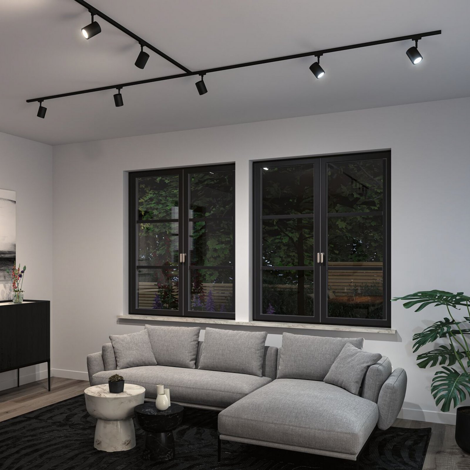 Paulmann URail Spot LED Luxe Zigbee noir mat GU10