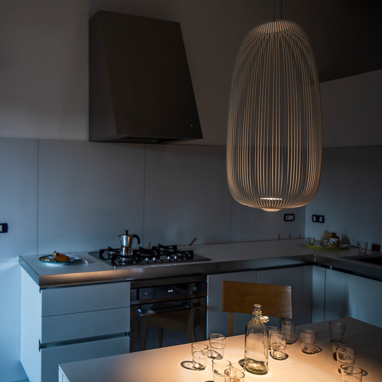Spokes 1 LED függő lámpa, dimmelhető, fehér - Foscarini