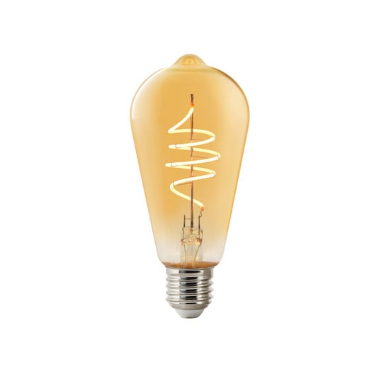 Bombilla LED ST64 Edison E27 4,7W 822 smart, ámbar