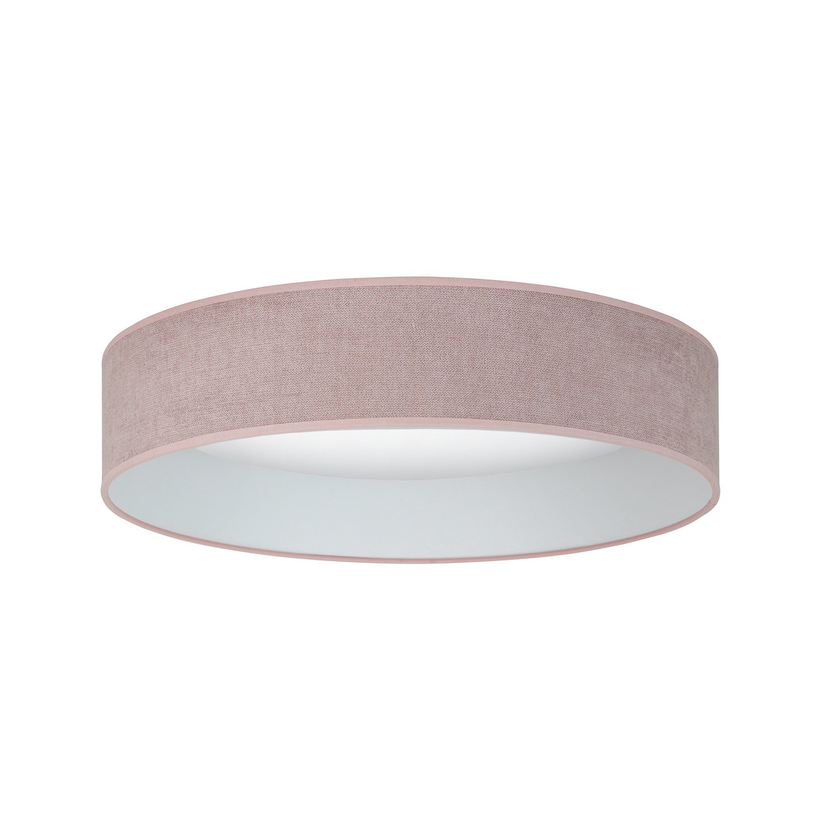 LED-Deckenleuchte Plafond, rosa, Stoff, Ø 45 cm, 3-step-dim