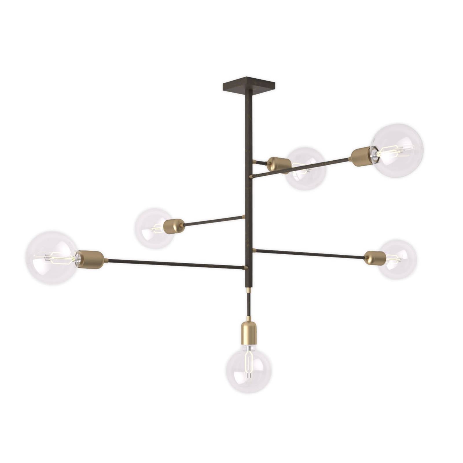 Designtaklampa Agò, 6 lampor