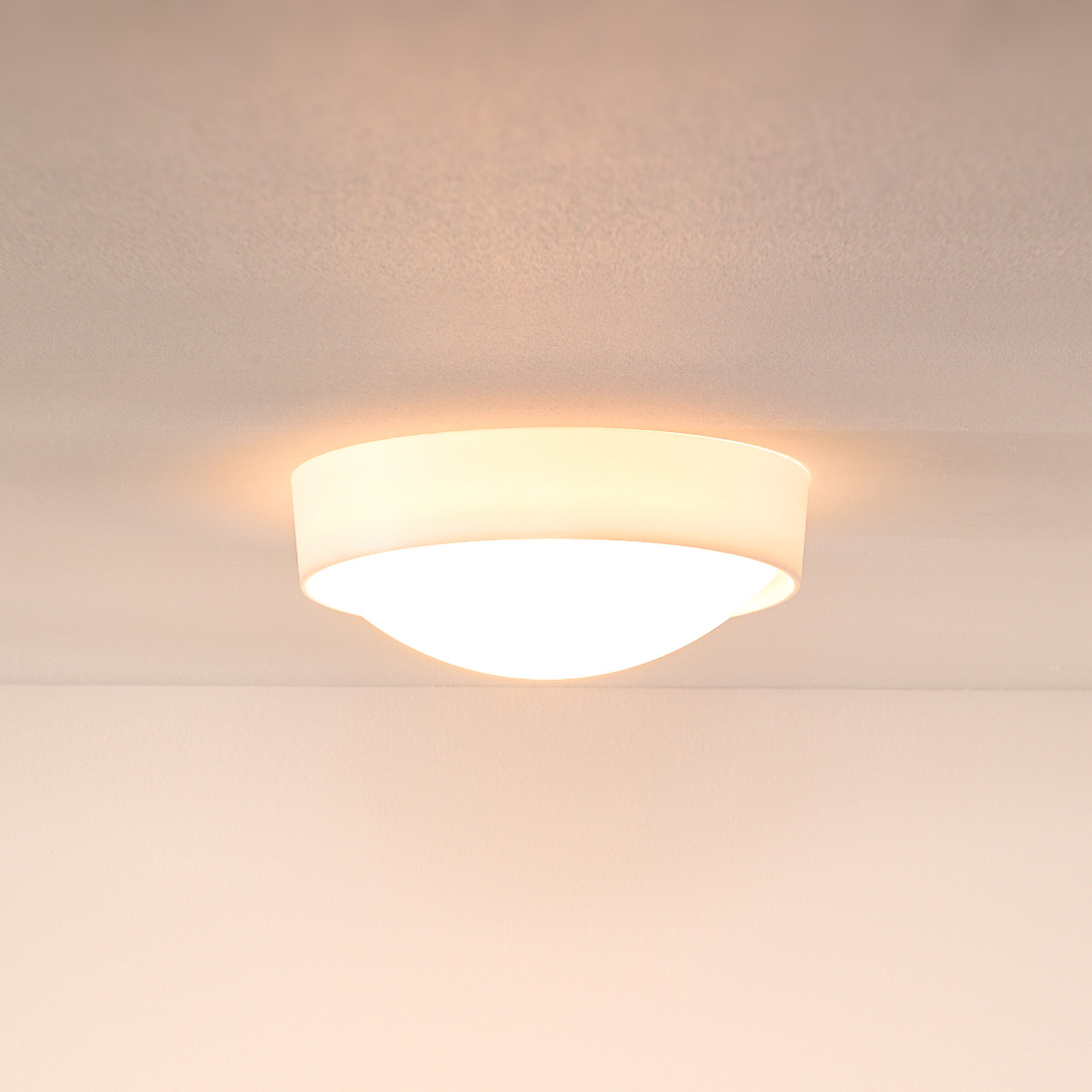 Lampa sufitowa Lex, okrągła, Ø 25 cm, biała