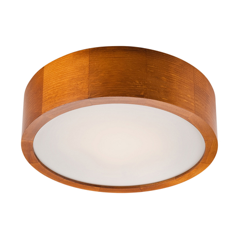 Taklampe Kerio, Ø 27 cm, rustikk furu