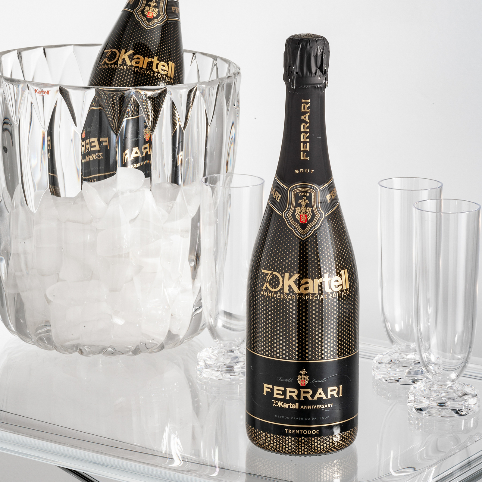 Verre Jellies Family, hauteur 17 cm, transparent - Kartell