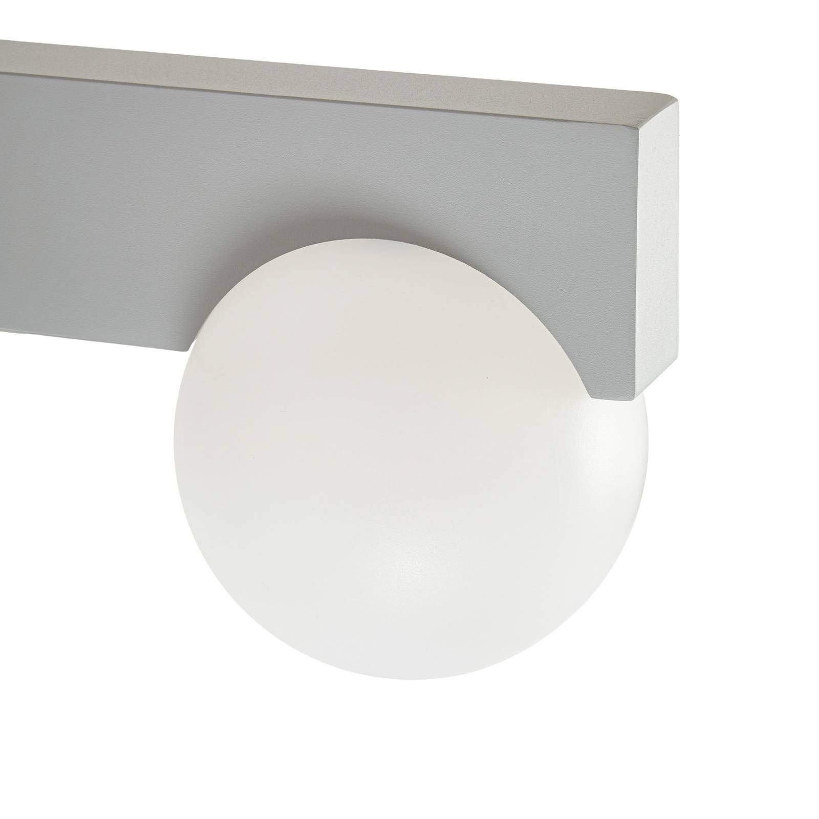 Kinkiet zewnętrzny LED Lucande Vijon, jasnoszary, CCT, IP44