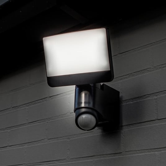 Sunshine Led SUNSHINE LED sensor-activated outdoor wall spotlight, 25 cm, dark grey ...