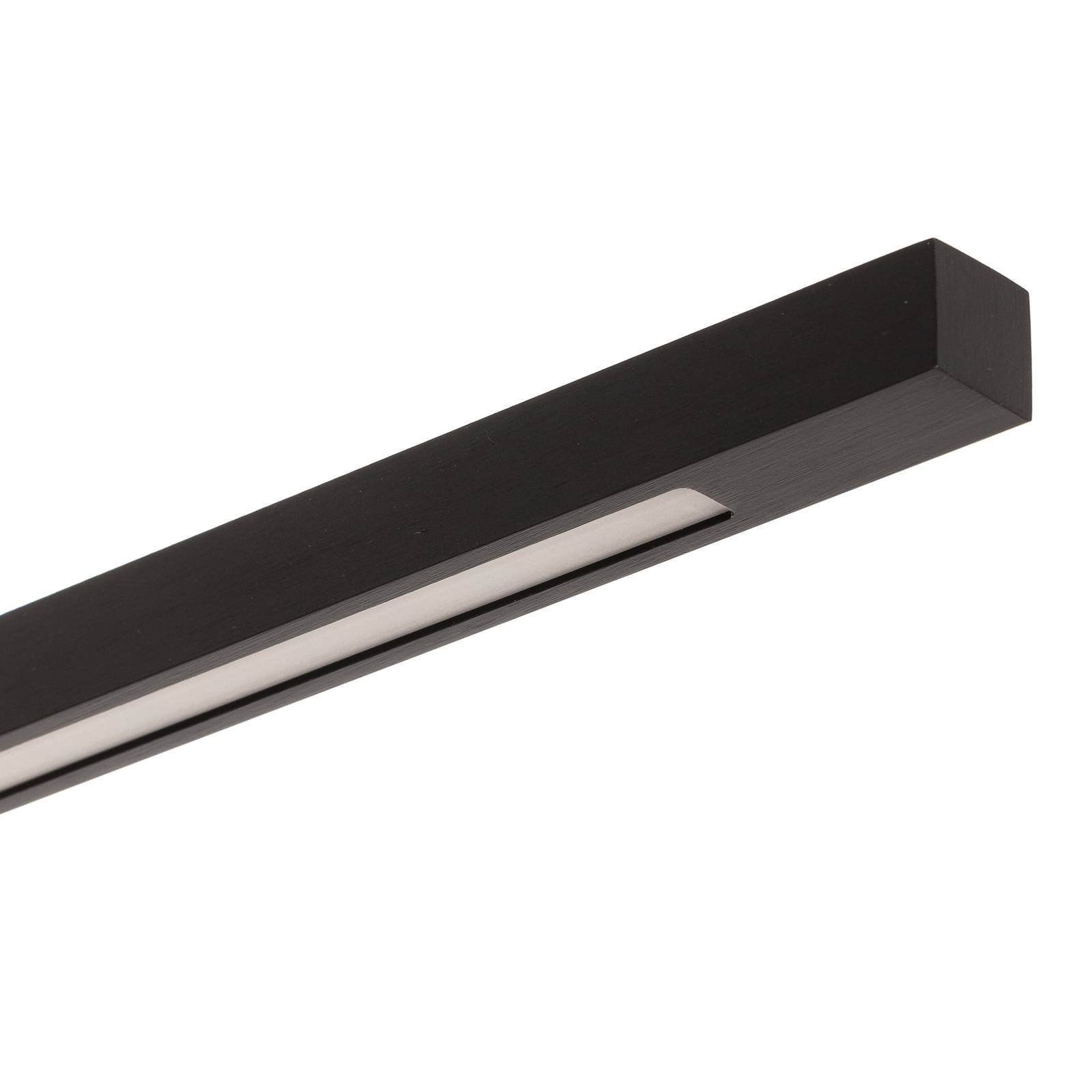 Quitani Lampa wisząca LED Tolu, czarna, długość 138 cm