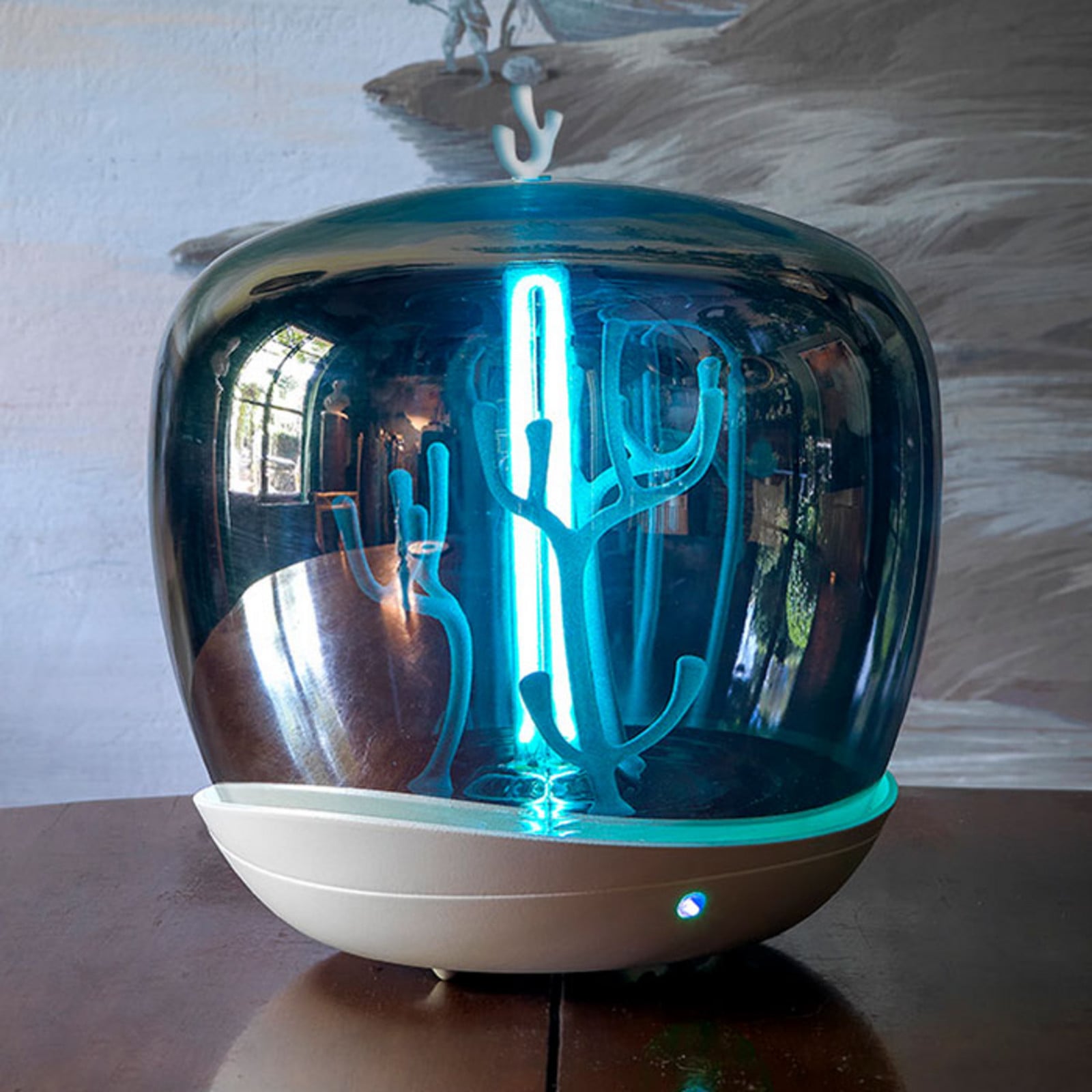 Candeeiro de mesa Slamp PurityCapsule LED, UV-C, branco