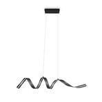 LED-Hängeleuchte Tivor, schwarz, Metall, 3.000 K